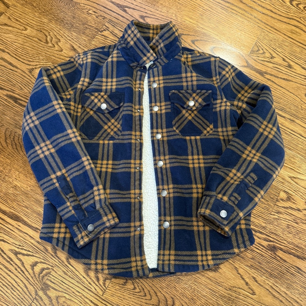 Eddie Bauer Sherpa Lined Flannel (Boys M (10/12))